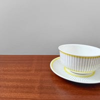 Image 2 of Gustavsberg Piké Tea Cup with Saucer