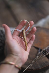 Image 4 of Collana Punta di Corno -capriolo e opale-