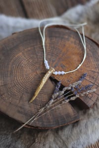 Image 3 of Collana Punta di Corno -capriolo e opale-