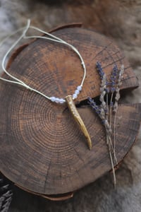 Image 1 of Collana Punta di Corno -capriolo e opale-