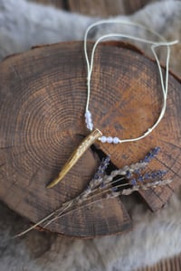 Image 5 of Collana Punta di Corno -capriolo e opale-