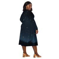 Image 5 of Firefly long sleeve midi dress