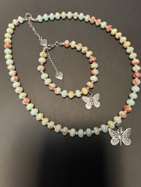 Image 5 of Sea Blue Necklace and Bracelet Set