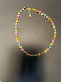 Image 7 of Frosted Rainbow Necklace and Bracelet Set