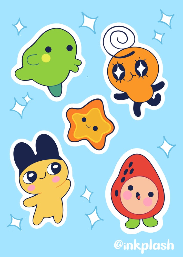 Image of Tomogatchi Sticker Sheet