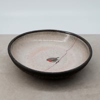 Image 2 of Black Ceramic Robin Pasta Bowl