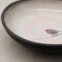 Image 3 of Black Ceramic Robin Pasta Bowl
