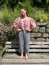 Image 1 of Tie Front Top