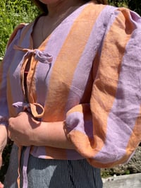 Image 2 of Tie Front Top