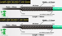 Image 5 of WEAVER V1 BLACK SPECIAL EDITION 90% Tungsten Tri-Weave Grip Black Titanium Coating