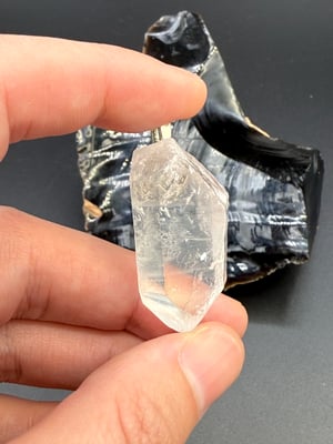 Clear Quartz Point Bale Pendants