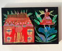 Image 2 of miniature work on wooden board 
