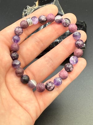 8mm Purple Miximoo Stretch Bracelet