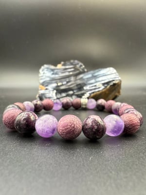 8mm Purple Miximoo Stretch Bracelet