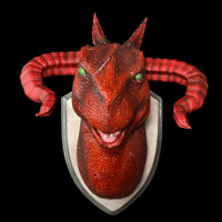Image 4 of Dungeon Meshi Red Dragon Wall Mount • Made to Order