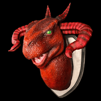 Image 3 of Dungeon Meshi Red Dragon Wall Mount • Made to Order