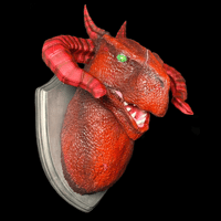 Image 5 of Dungeon Meshi Red Dragon Wall Mount • Made to Order