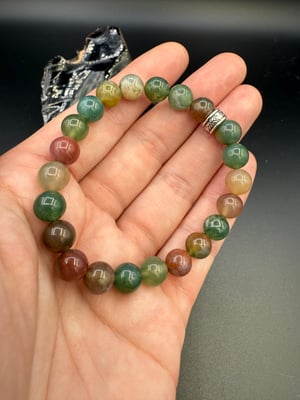 8mm Indian Agate Stretch Bracelet