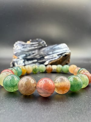 8mm Indian Agate Stretch Bracelet
