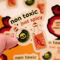 Image 3 of STICKERS - non toxic - just spicy, I put the hot in psychotic (S32)