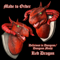 Image 1 of Dungeon Meshi Red Dragon Wall Mount • Made to Order