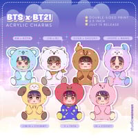 Image 1 of BTS x BT21 Acrylic Charms