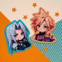 Image 1 of Sticker - Sephiroth and Cloud (S07)