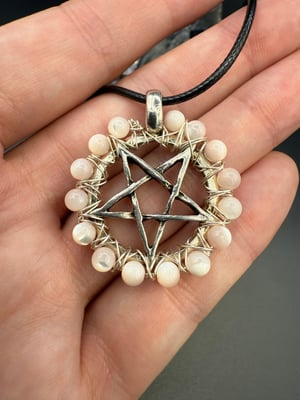4mm Beaded Pentacle Pendants