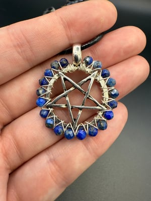4mm Beaded Pentacle Pendants