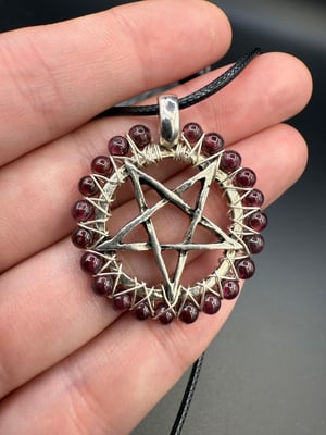 4mm Beaded Pentacle Pendants