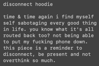 Image 3 of disconnect hoodie