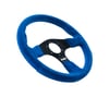 Dogfight SPL Race Pro Steering Wheel - 330mm Blue Suede