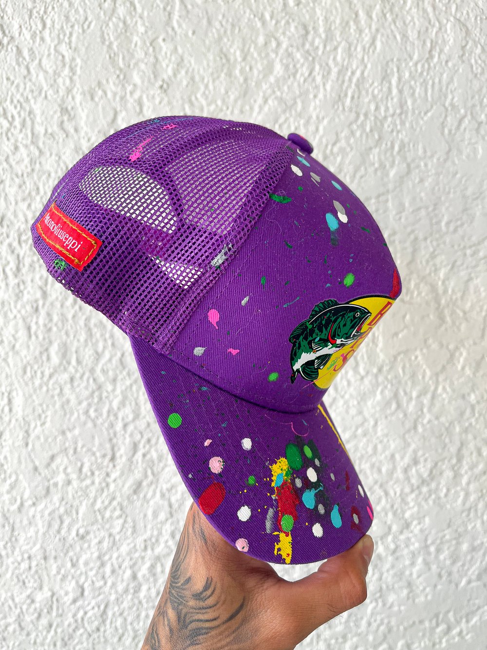 SPLATTERED SIGNATURE PRO HAT (GRAPE)