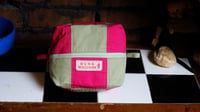 Image 3 of Pink & green chequy travel bag