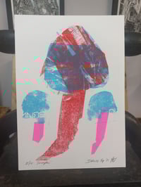'Inocybe' Mushroom Riso Print