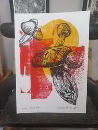 'Penny Bun' Mushroom Riso Print