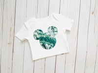 Image 2 of Palm Leaves Mouse Baby Bodysuit Greenery Baby Top 