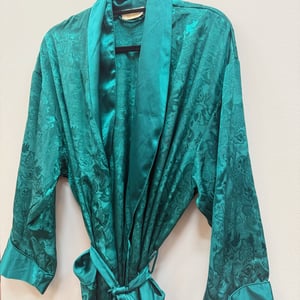 Image of Victoria's Secret Vintage Gold Label Green Robe - Size XS-L