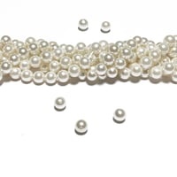 Image 3 of 60-65PC. 6MM WHITE Round shell pearls// 6MM High Quality White Round shell pearls