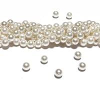 Image 5 of 60-65PC. 6MM WHITE Round shell pearls// 6MM High Quality White Round shell pearls