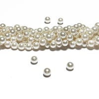 Image 7 of 60-65PC. 6MM WHITE Round shell pearls// 6MM High Quality White Round shell pearls