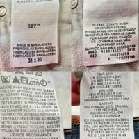 Image 8 of Men's Levi's 527 Vintage ''2012''  low rise boot cut dark wash, SZ 33/32 