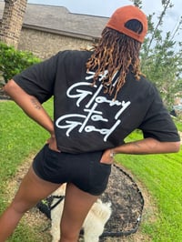 Image 2 of "All Glory" Women's Oversized Cropped T Shirt 