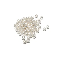 Image 2 of 60-65PC. White loose potato shape fresh water pearl beads/6MM X 5MM Fresh Water Pearls