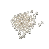 Image 3 of 60-65PC. White loose potato shape fresh water pearl beads/6MM X 5MM Fresh Water Pearls