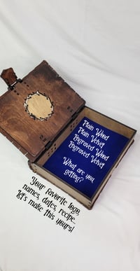 Image 3 of Custom Pirate Keepsake Box – Large Birch Book for DnD, MTG, TCG & RPG Dice and Cards