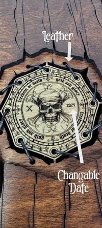 Image 4 of Custom Pirate Keepsake Box – Large Birch Book for DnD, MTG, TCG & RPG Dice and Cards