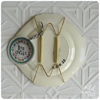 Image 2 of Bowie - Hand Painted Vintage Plate