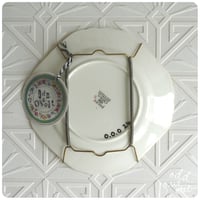 Image 2 of Chill Pill - Hand Painted Vintage Plate