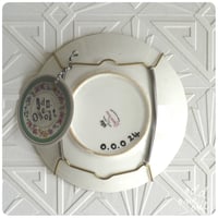 Image 2 of Mr & Mrs Knuckle Tattoo - Hand Painted Vintage Plates